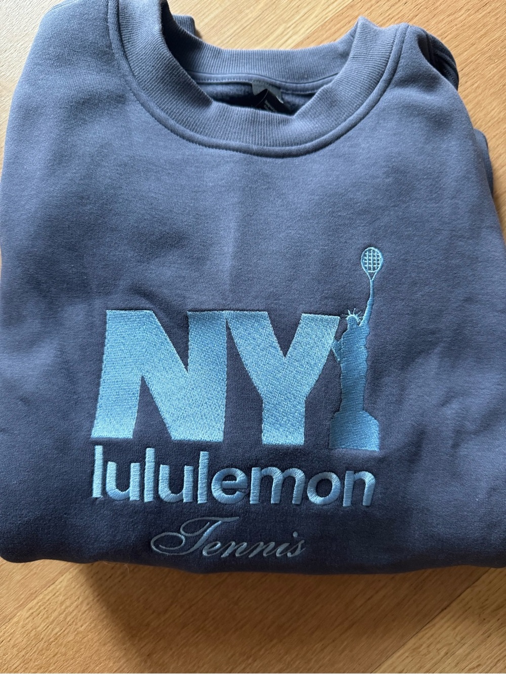 lululemon Crewneck Sweater with Light Blue NY Tennis Logo - US Open 2026